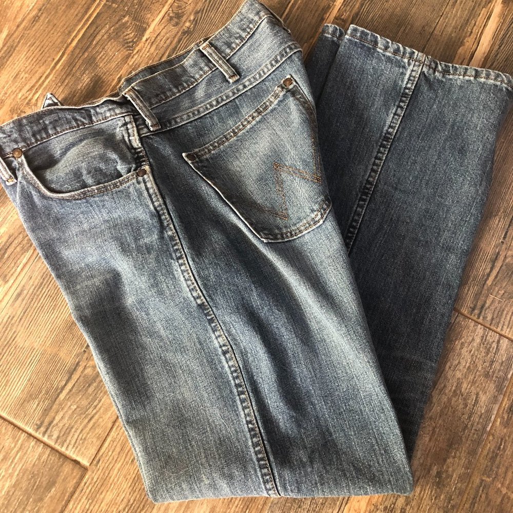 Men's WRANGLER Retro Slim Boot Jeans 36x32 77MWZMJ